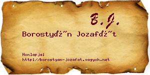 Borostyán Jozafát névjegykártya